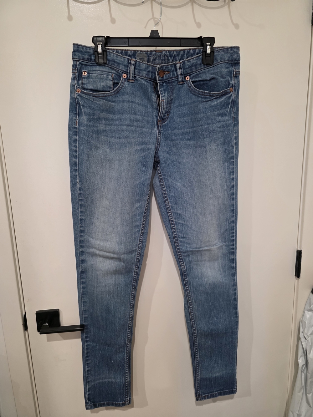 Women's Light Blue Skinny Jeans - Stretch Denim